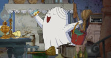 Het kleine spookje Laban spookt weer rond